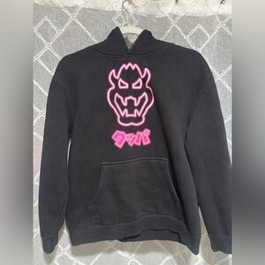 Universal Studios - Super Nintendo World - Bowser Neon Katakana Hoodie (youth )